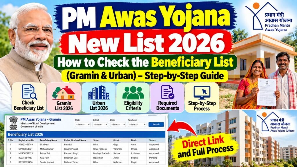 PM Awas Yojana New List 2026