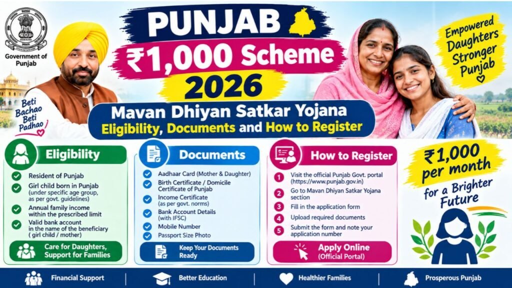 Punjab ₹1,000 Scheme 2026